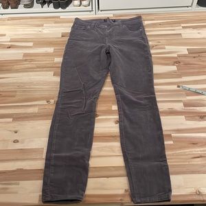 Lucky brand corduroy gray skinny pants.